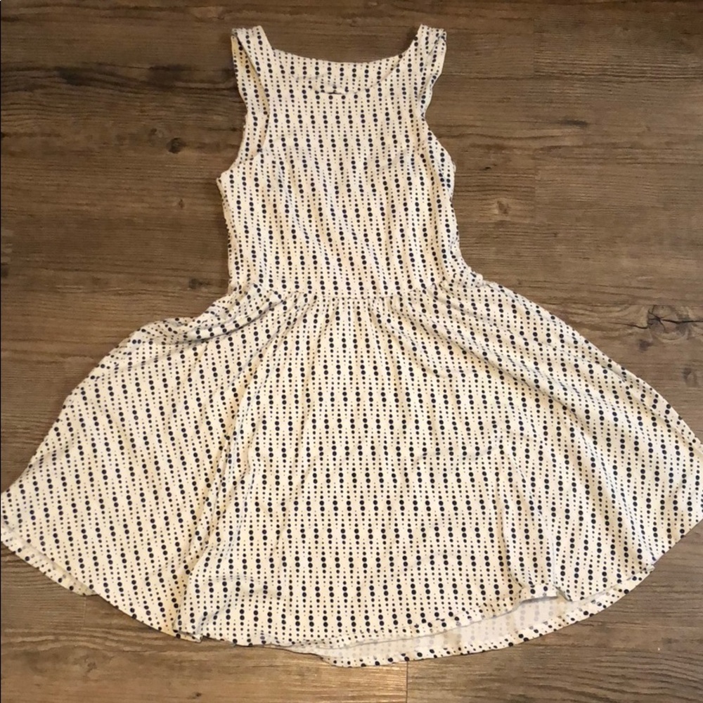 Open Back Polka Dotted Jersey Dress